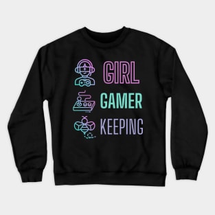 Girl Gamer Beekeeping Crewneck Sweatshirt